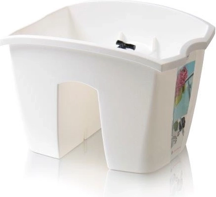 Crown Railing Planter Box 24.2 cm – White