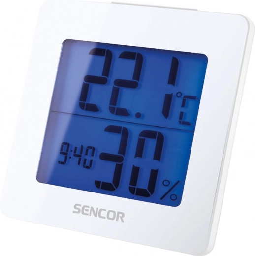 Digital thermometer with alarm and humidity measurement