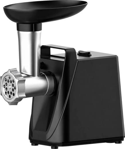 Electric meat grinder 700 W with reverse function, 2 grinding plates and tray, 1 l - 1 piece