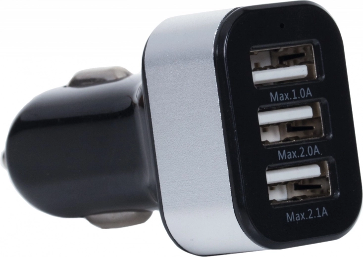 Automobilinis įkroviklis su trigubu USB