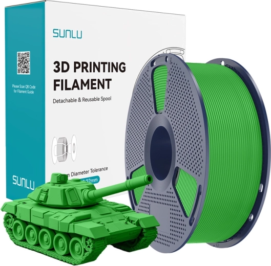 Sunlu PLA+ High‑Speed 1,75 mm gija – žalia