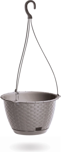 Pakabinamas vazonas Ratolla Round W 24,3 cm mocca