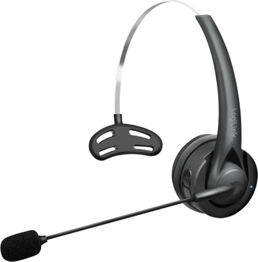 LogiLink wireless mono headset with Bluetooth microphone