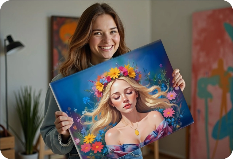 Vibrant wall decor