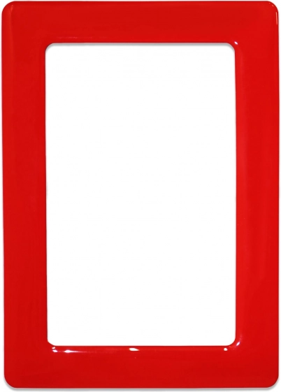 Magnetinis lipnus rėmelis 12,3x8,1 cm – raudonas