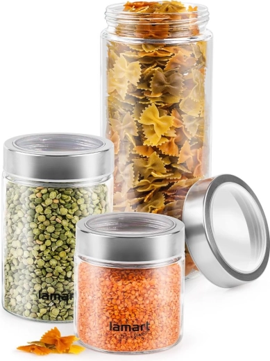 Three sizes for different ingredients
