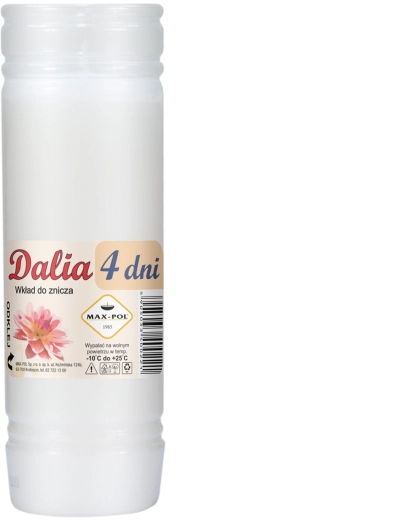10 parafininių įdėklų rinkinys DALIA 18 cm, 96 val.