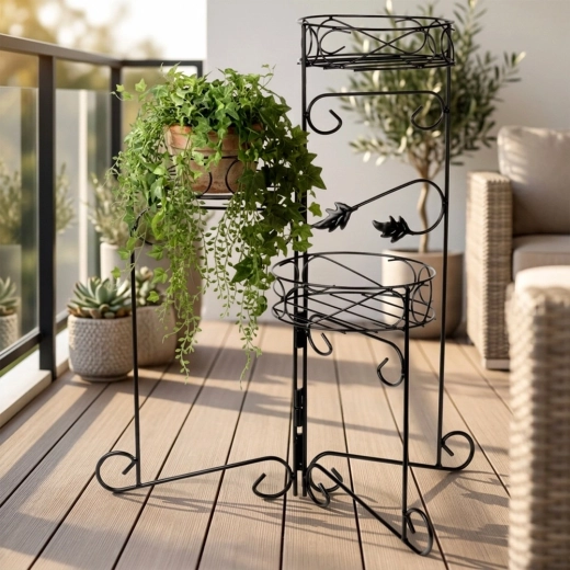 Three tiers for more plants in a smaller space