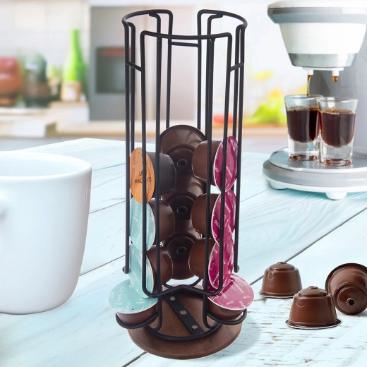Organized capacity for 18 capsules