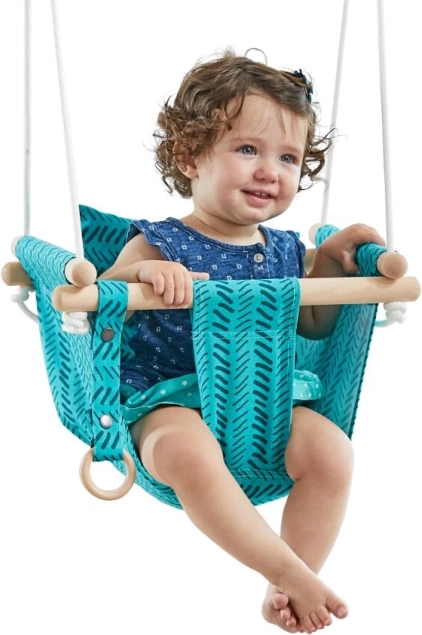 Vaikiškos tekstilinės sūpynės iš 100% medvilnės, turkio spalvos – 2Kids Toys