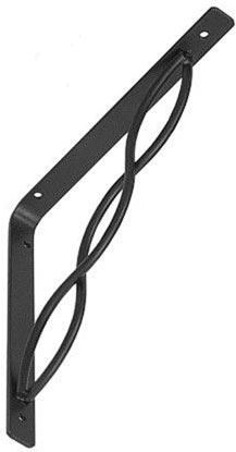 Shelf bracket 150 × 150 mm, black