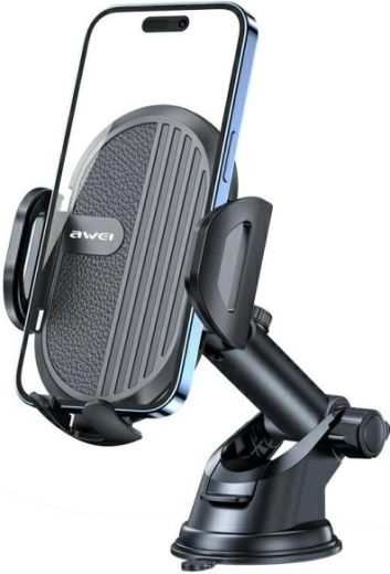 Automobilinis telefono laikiklis X72 ant priekinio stiklo ir prietaisų skydelio, juodas