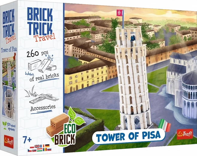 Brick construction set BRICK TRICK Travel – Leaning Tower of Pisa (260 pieces)