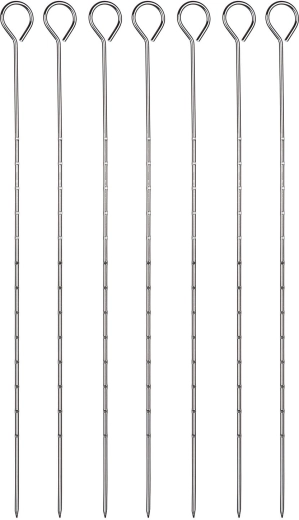 Stainless steel grilling skewers 31.5 cm – set of 6