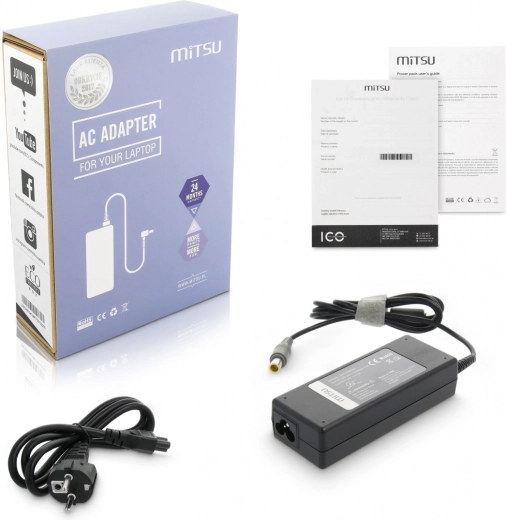 Charger / Power Adapter 20V 4.5A (8.0×5.5 mm pin) for Lenovo 90W