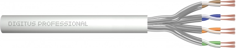 Patch cable category 6A U/FTP AWG 27/7 LS0H, 305m, gray