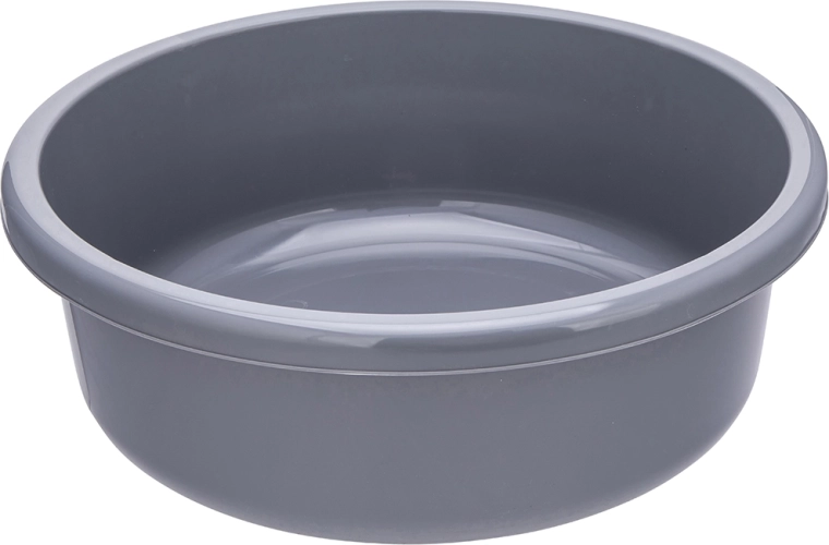 Round Plastic Bowl 20 L Grey 46 cm