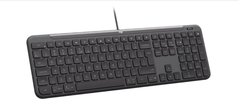 Full-size, slim design with numeric keypad