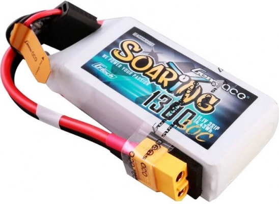LiPo baterija Gens Ace G-Tech Soaring 1300 mAh 11.1 V 3S 30C su XT60 jungtimi