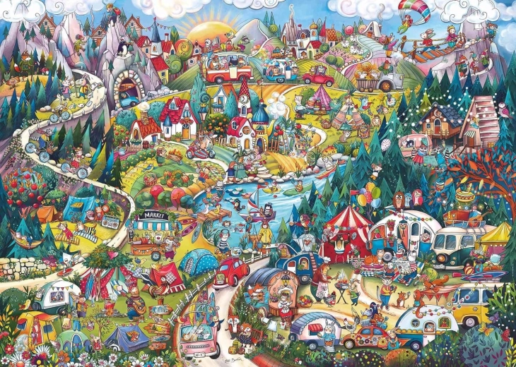 Puzzle 2000 pieces Active Weekend by RITA BERGMAN (puzzle + poster)