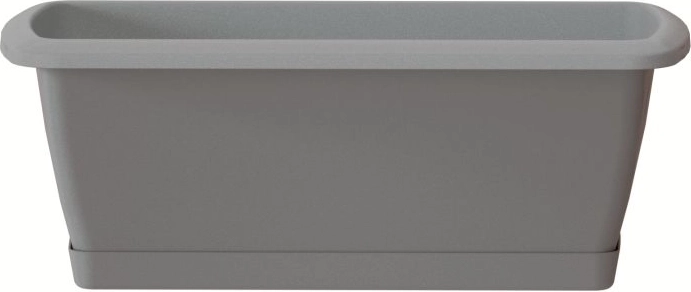 RESPANA SET planter with saucer 39.2 cm – stone grey