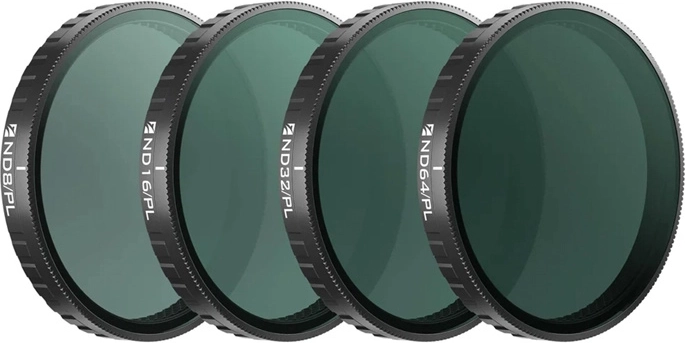 Freewell Bright Day Filter Set for DJI Osmo Action 6 – 4 pcs