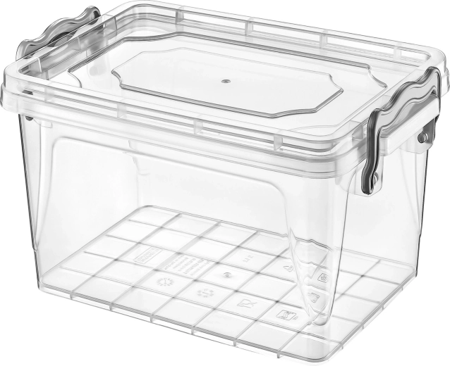 Plastikinė stačiakampė dėžė Maxi Multi Box 7,8 l su dangčiu