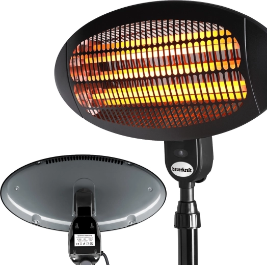 Iki 2000 W galia ir 3 šildymo lygiai