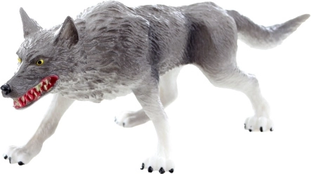 Plastic wolf figurine