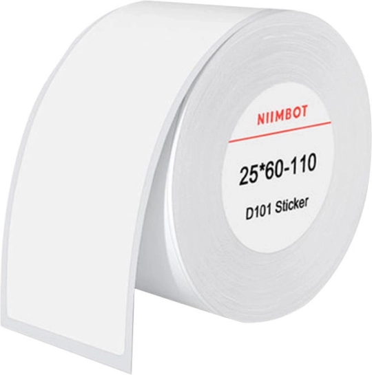 Terminės etiketės Niimbot 25x60 mm baltos