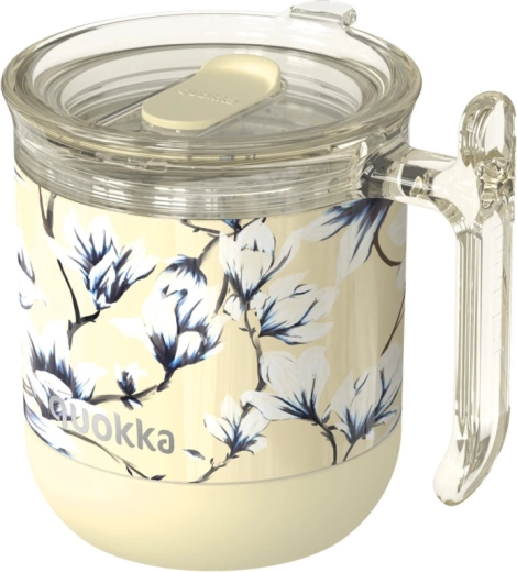 Quokka Wave Spring Dawn travel thermal mug yellow 260 ml