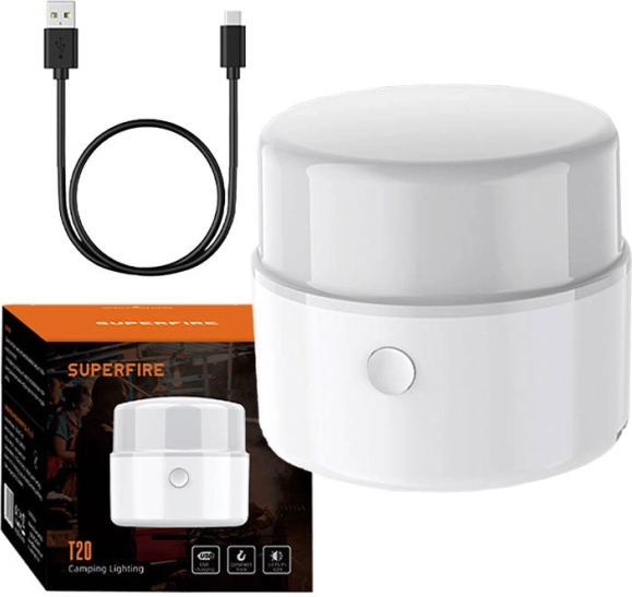SUPERFIRE T20 Camping Lamp, 180 lm, USB Charging