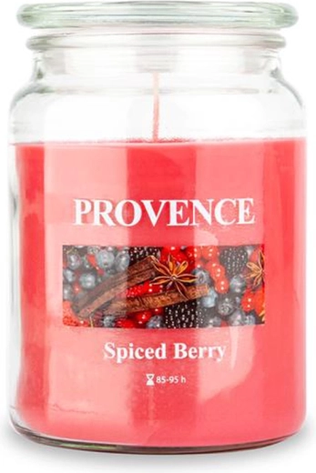 Scented candle in glass PROVENCE spiced berry 95 hours