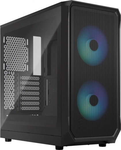 Case Focus 2 RGB Black TG Clear Tint