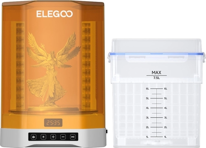 Elegoo Mercury Plus 3.0 – 2 viename įrenginys dervinių (resin) spaudinių plovimui ir UV kietinimui