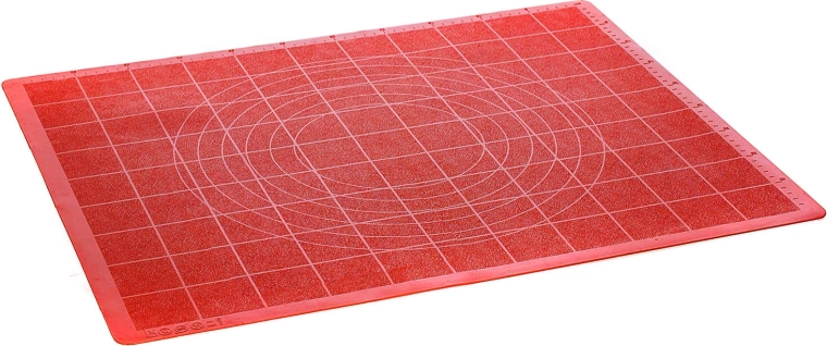 Silicone Rolling Mat 58 × 47 cm with Scale Culinaria red