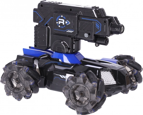 RC automobilis su vandens kamuoliukų šaudymu – Mėlyna