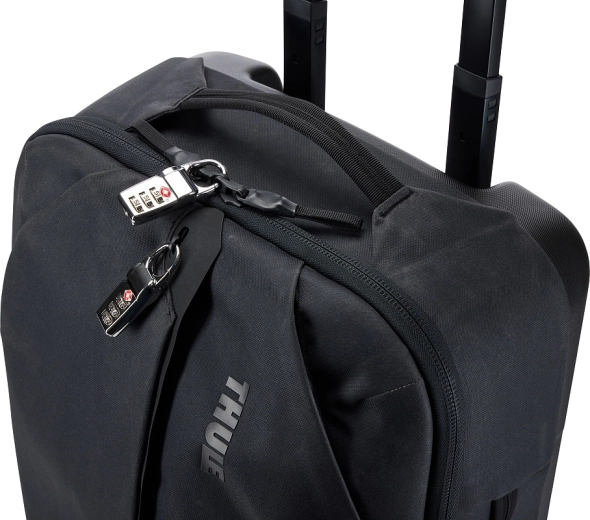 Safer travel: option to lock zipper pulls