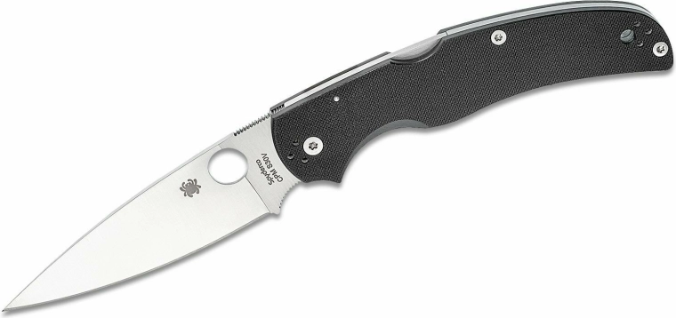 Spyderco Native Chief sulankstomas kišeninis peilis 10,4 cm satin, juoda G-10 – 1 vnt.