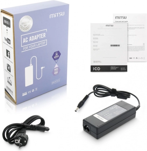 Charger / Power Adapter 19 V 4.74 A (5.5 × 2.5 mm) – universal for ASUS, TOSHIBA, MSI, PACKARD BELL 90 W