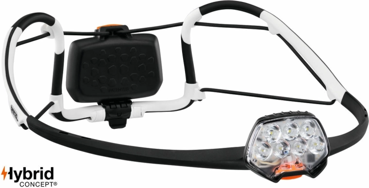 Petzl IKO priekinis žibintas su AIRFIT dirželiu, juodas