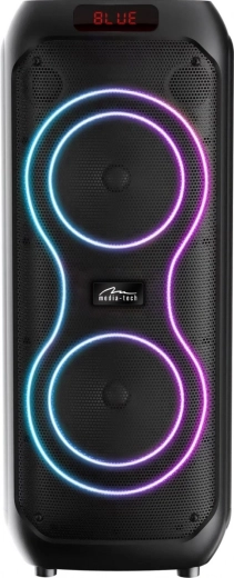 Bluetooth vakarėlių kolonėlė MEDIA-TECH Power Audio Max MT3185, 120 W RMS, karaoke, TWS, FM, USB-C