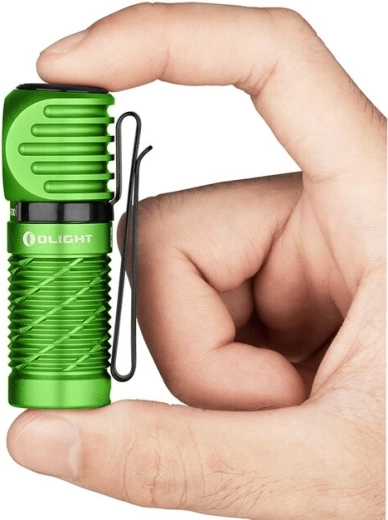 Pocket headlamp and EDC flashlight OLIGHT Perun 2 Mini Lime Green with red light