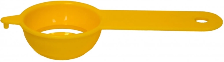 Plastikinis trynio ir baltymo skirtuvas – spalvų miksas