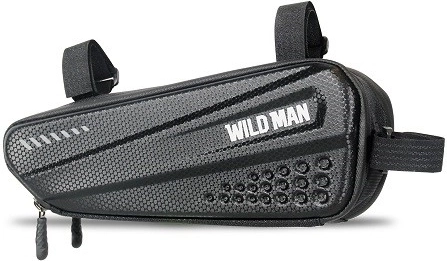 Wild Man vandeniui atspari rėmo krepšys dviračiui 1,2 l juodas
