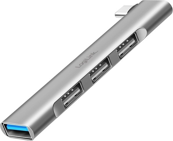 Elegantiškas USB-C šakotuvas su 1x USB-A 3.0 ir 3x USB-A 2.0