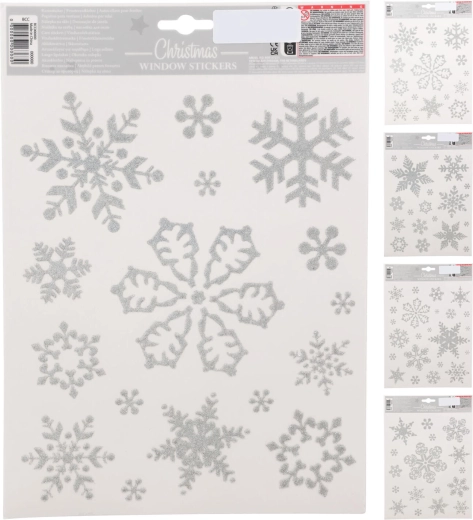Self-adhesive window decoration Snowflake – mixed designs