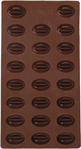 Silicone Coffee Bean Mold, 23 pcs, Brown