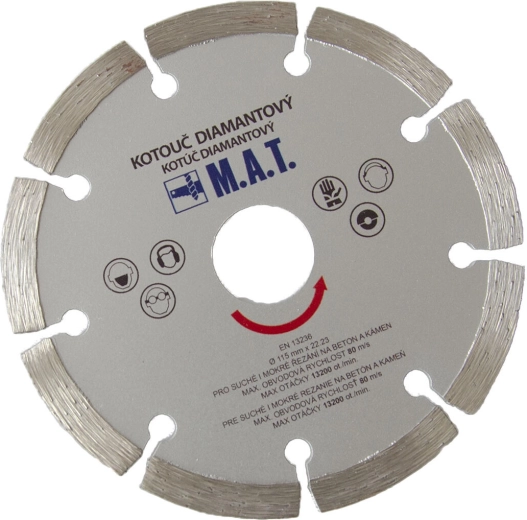 Diamond segmented blade 125 mm