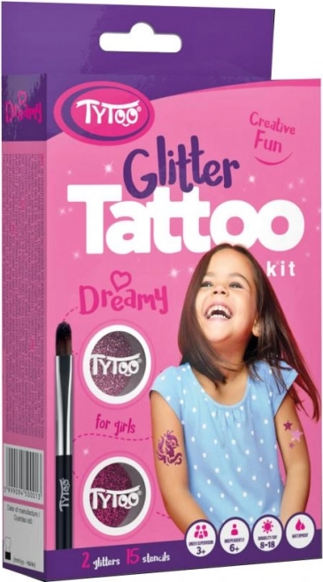 TyToo Dreamy – rinkinys blizgiems tatuiruočių piešiniams mergaitėms